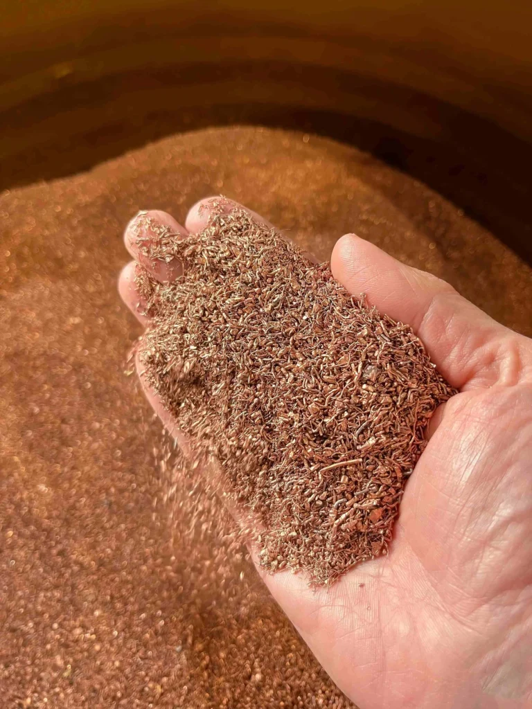 Smart cable recycling with minimum 90% recovery rate for copper