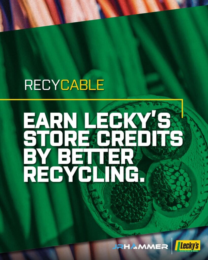 RecyCable program through JR Hammer's partnership with Lecky's solved this agribusiness' complex cable waste