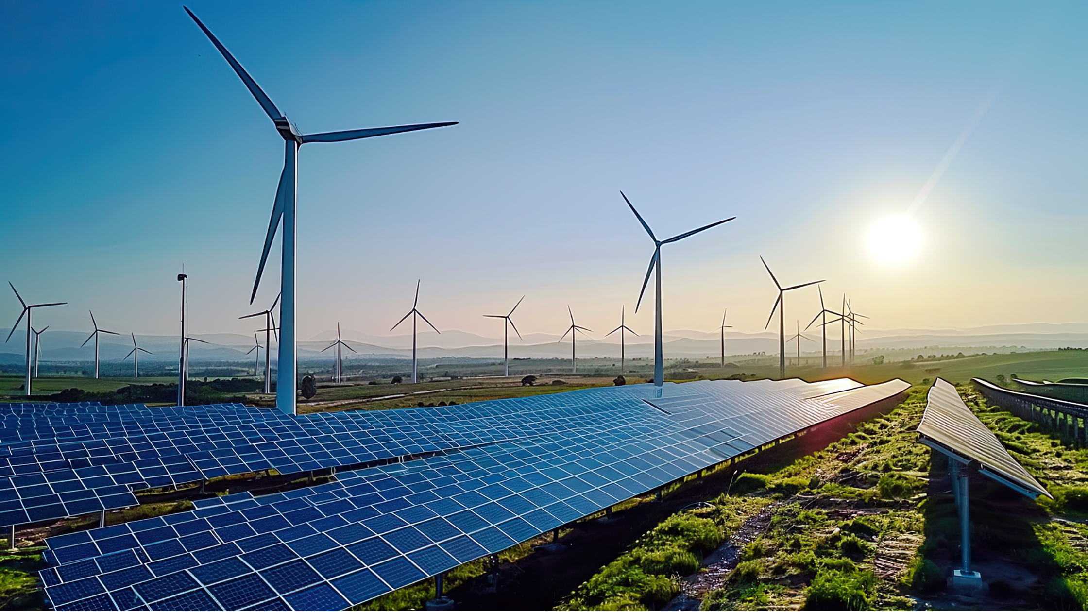 Solar and wind farm