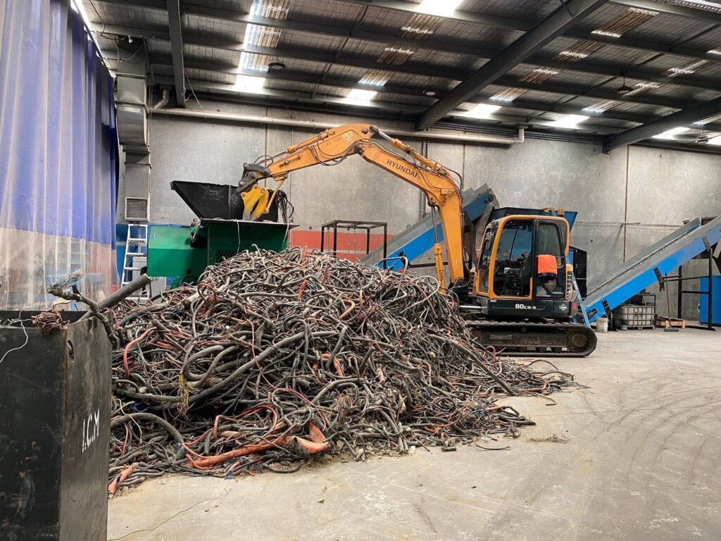 Cables in the JR Hammer facility