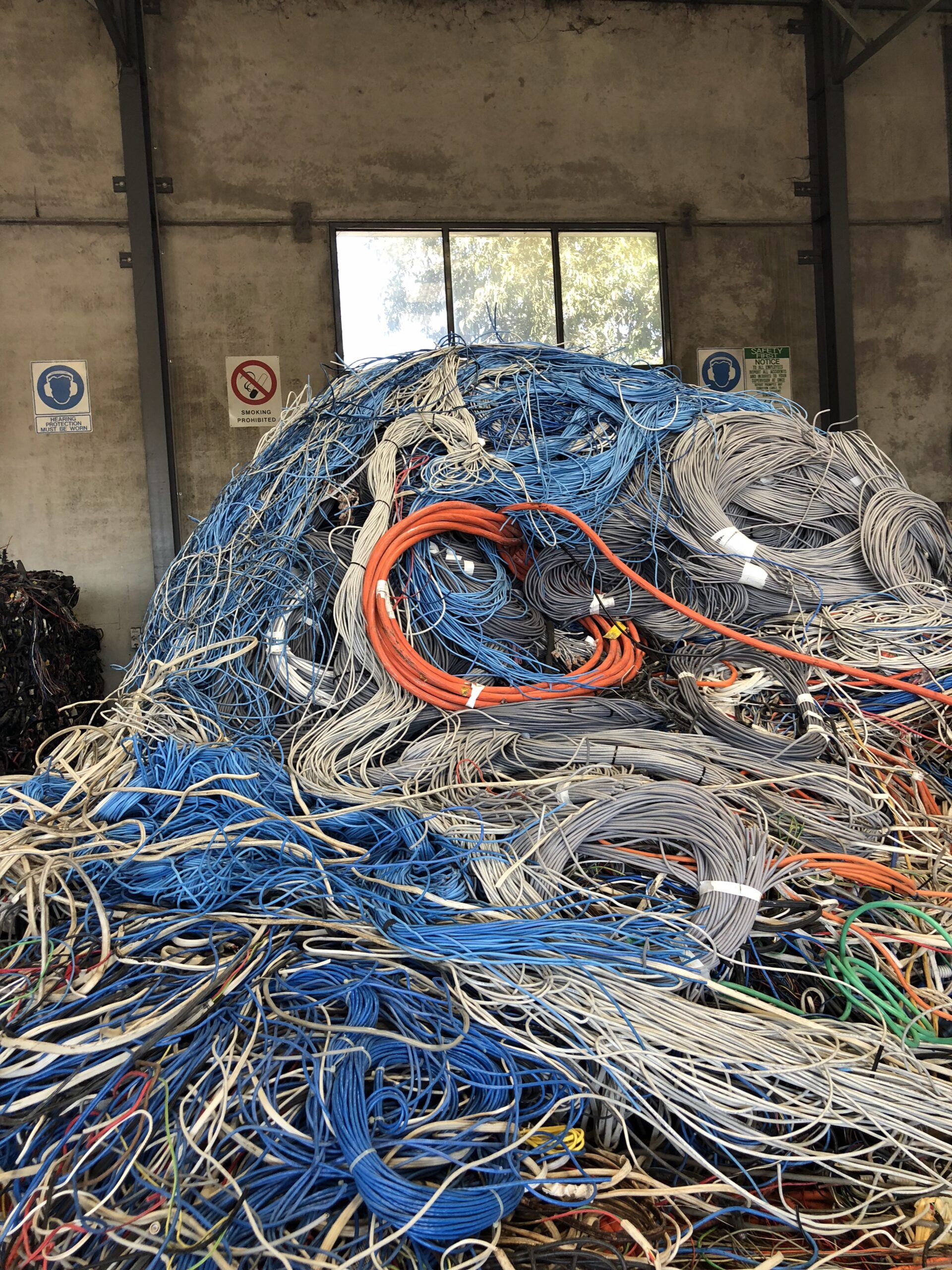 piles of cable waste can be a project capital